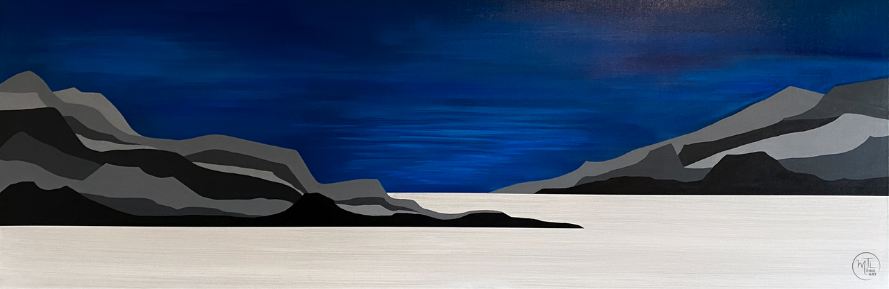 Vast - 72" x 24" acrylic on canvas